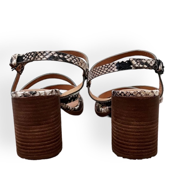 Madewell The Edie Sandal in Snake Embossed Leather - Picture 5 of 8